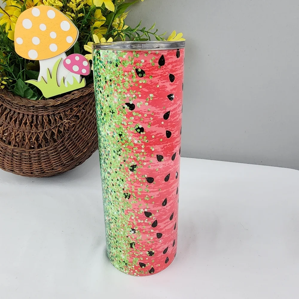 Homeschool Mama Cup Tumbler Watermelon Design -  16oz